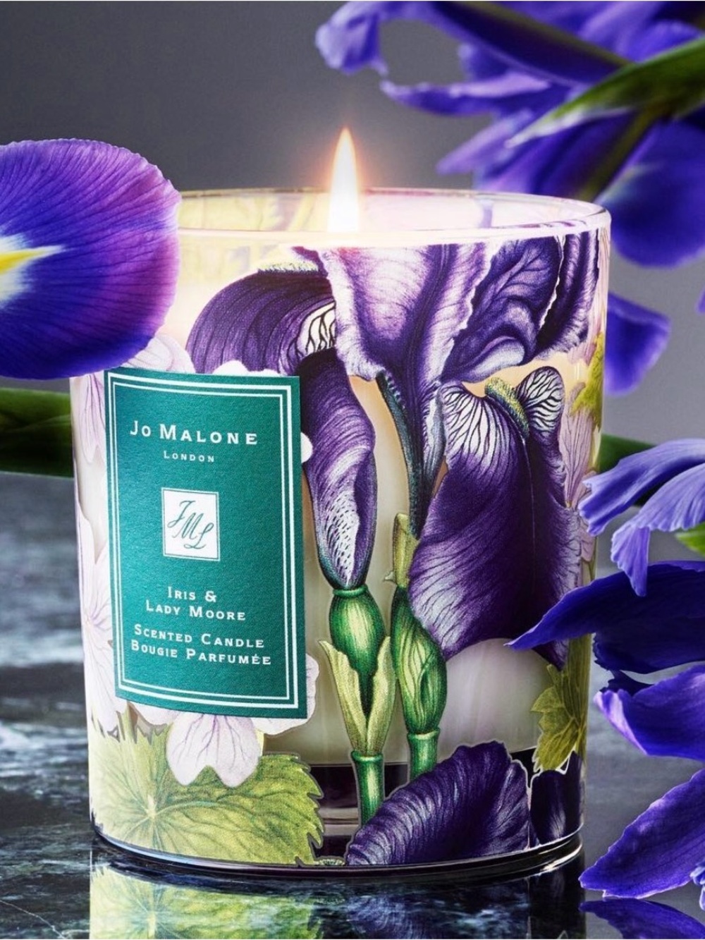 Jo Malone Purple Floral Iris & Lady Moore Decorative Scented Candle